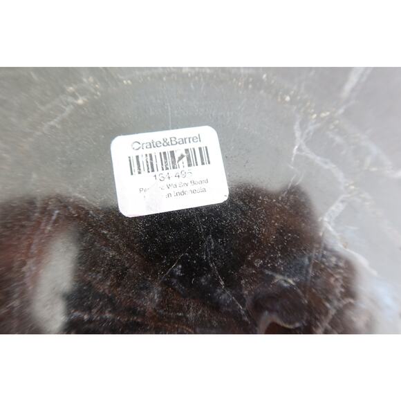 Crate & Barrel Black Petrified Wood Board Charcuterie Board Cheese Board - Picture 7 of 7